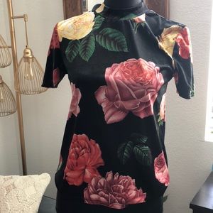 Printed Velvet T-Shirt